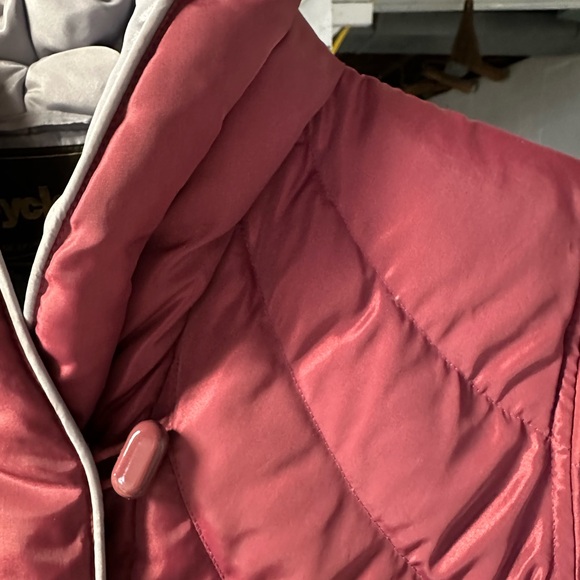 Vintage Down Parka - Women's Vtg Quilted Burgundy Parka - Size 14 - Picture 5 of 8